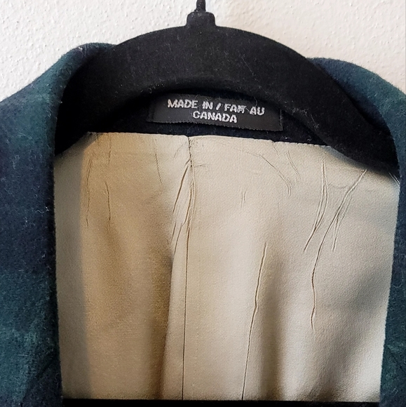 Vintage Plaid wool/fleece blazer - Picture 5 of 13